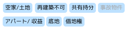 不動産,買取,空き家,共有持分,再建築不可,借地権,底地